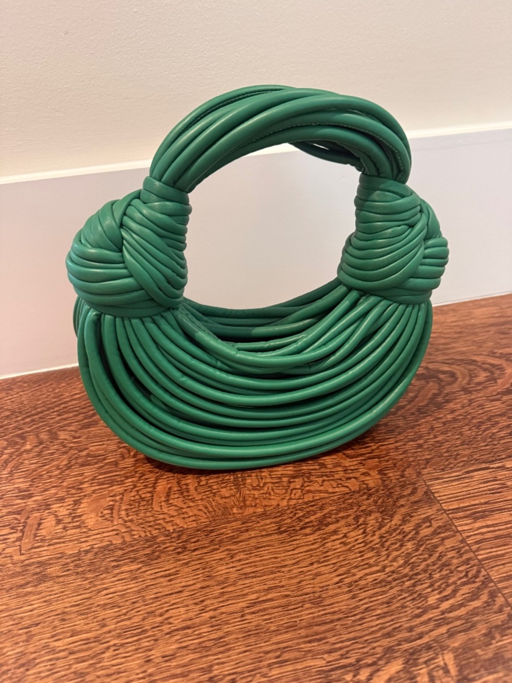 Faux Leather Strand Bag